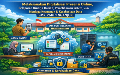 SMK PGRI 1 Nganjuk Terapkan Digitalisasi Presensi dan Sistem Kinerja Online